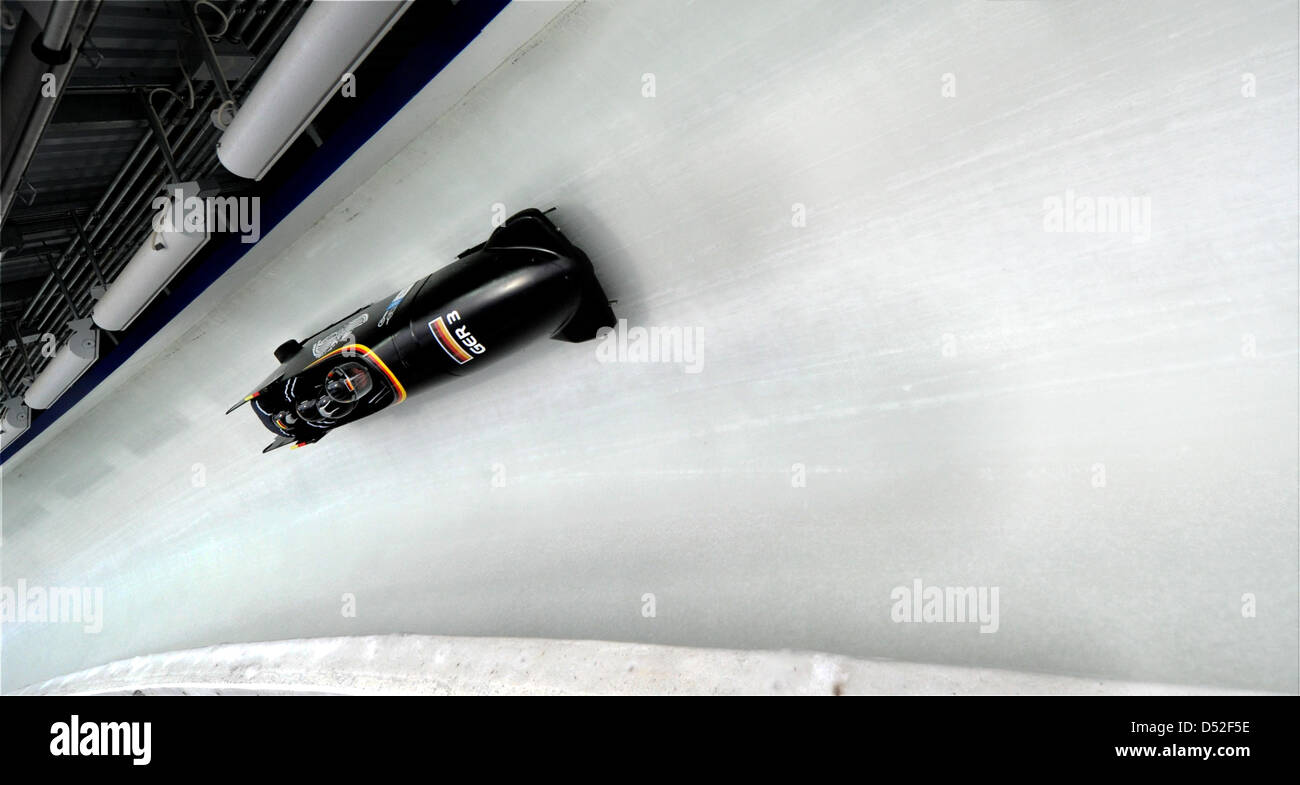 Bobsleigh Germany 3 with Karl Angerer, Andreas Bredau, Alexander Mann