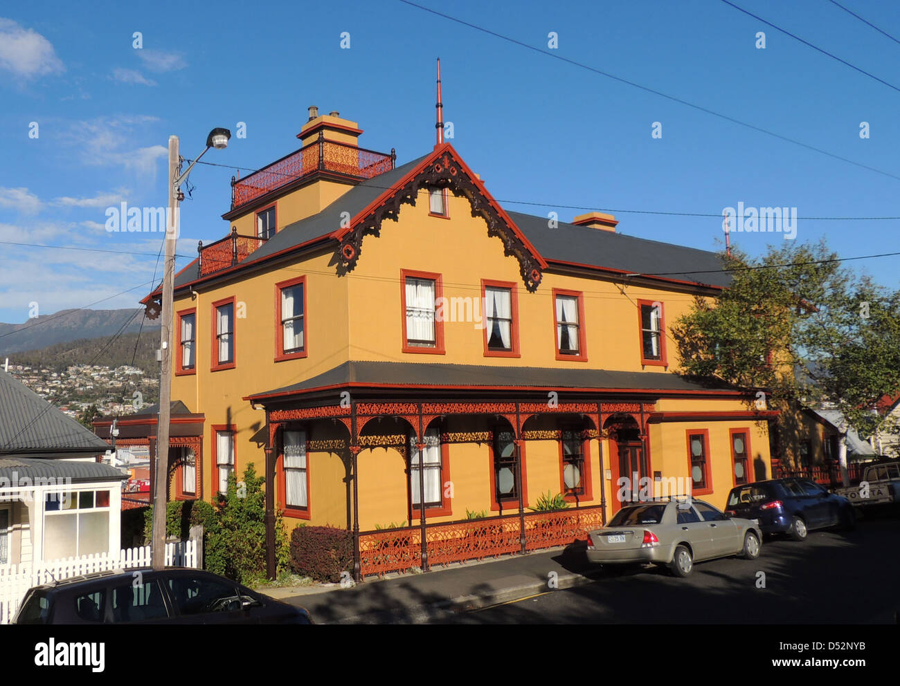 HOBART, Tasmania. Victorian houses in the east of the city. Photo Tony