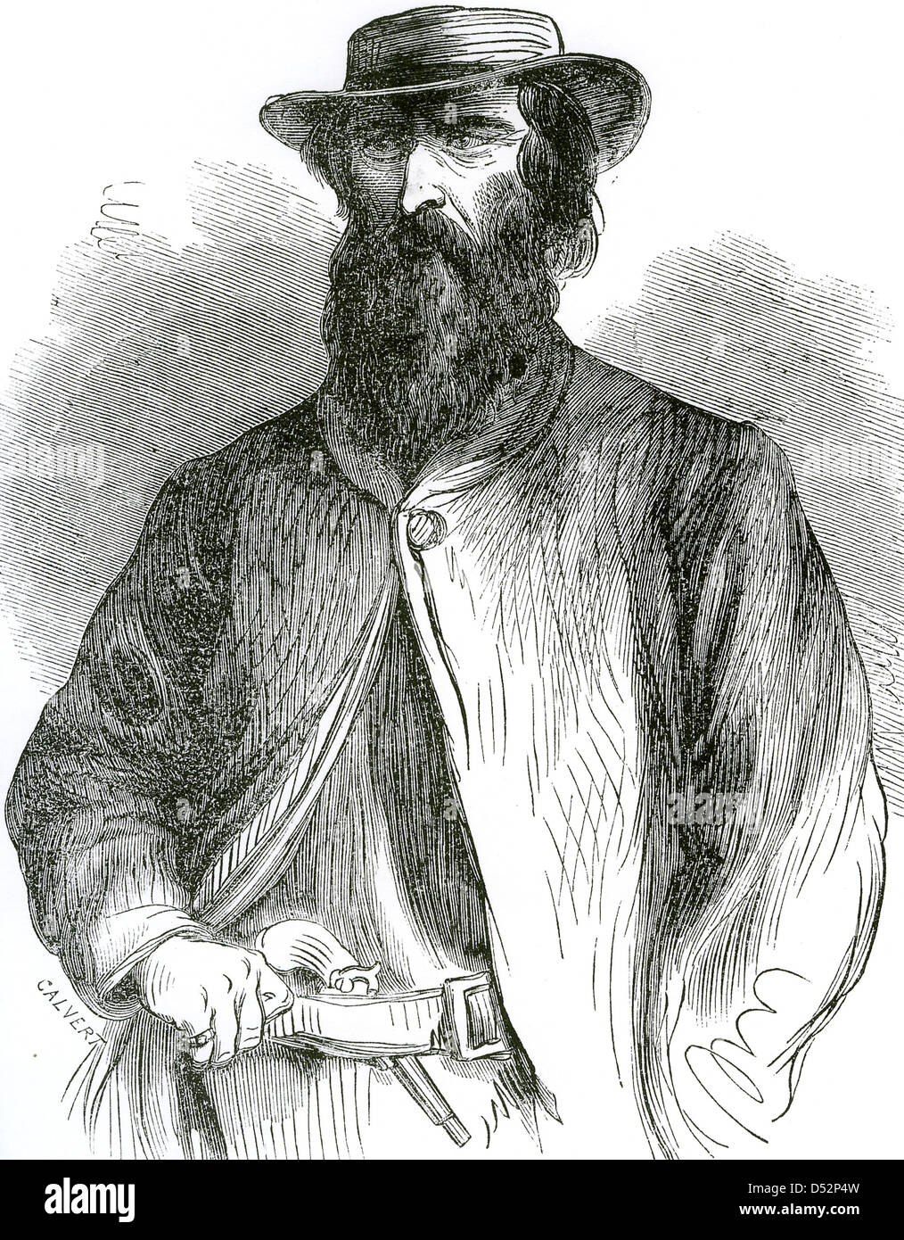 MAD DAN MORGAN (1830-1865) Australian bushranger Stock Photo