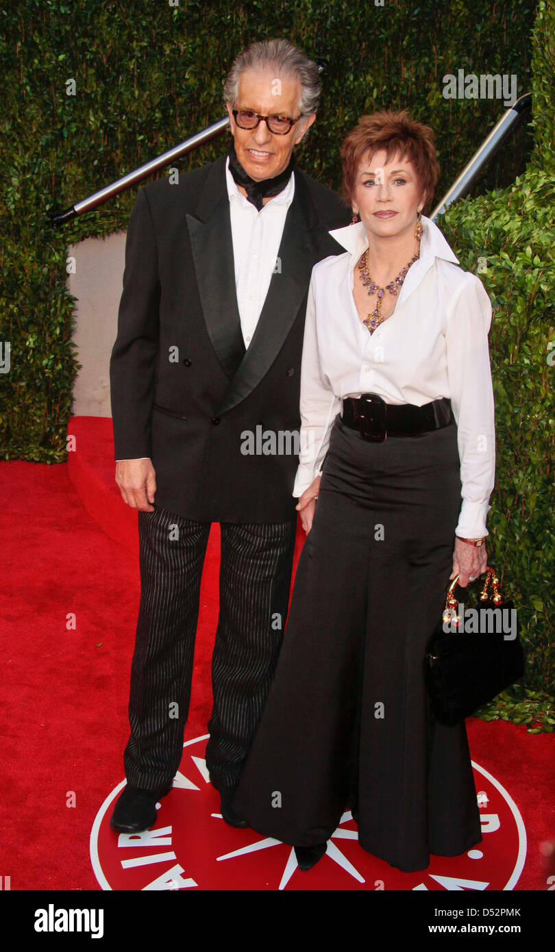 US actress Jane Fonda and her partner, music producer Richard Perry