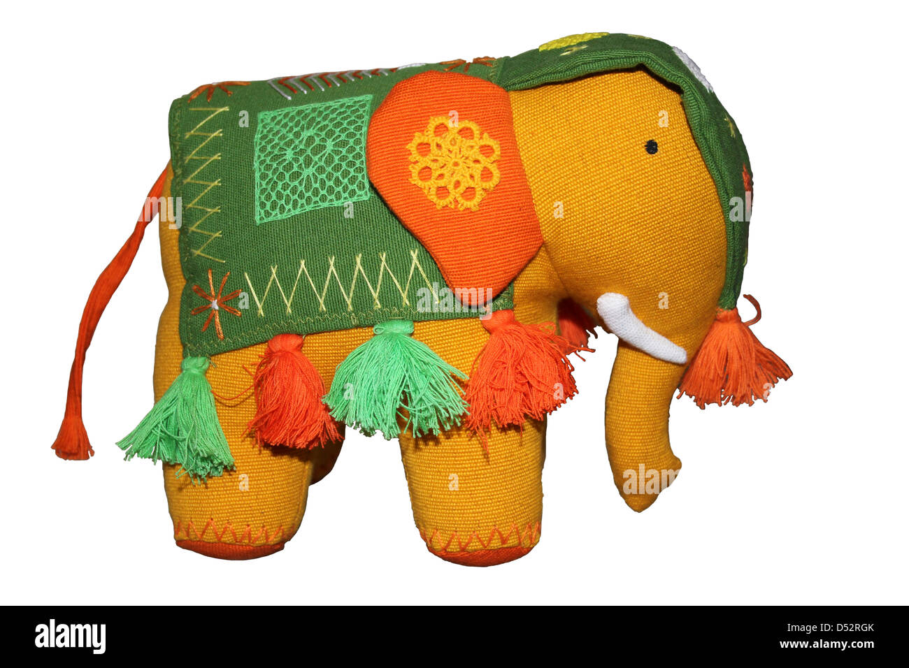 Felt Elephant Toy Stock Photo