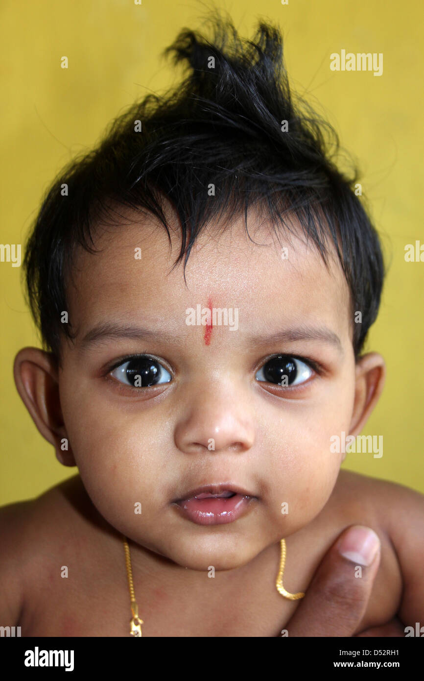Sri Lankan Baby Boy Stock Photo
