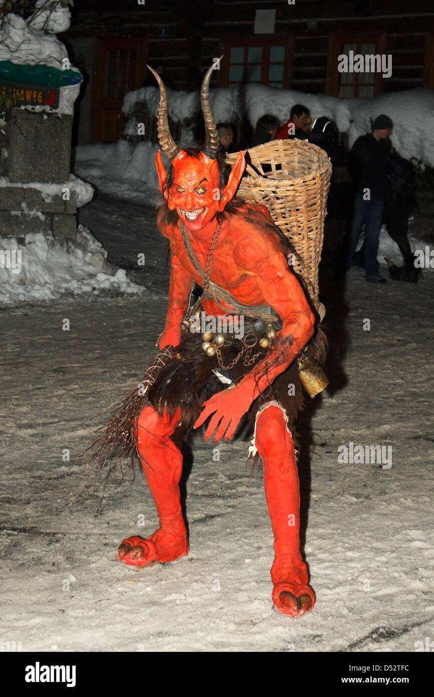 Radenthein, Austria, Krampus Radenthein Stock Photo