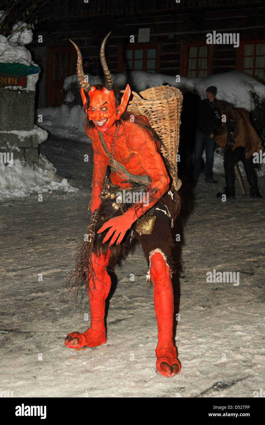 Radenthein, Austria, Krampus Radenthein Stock Photo