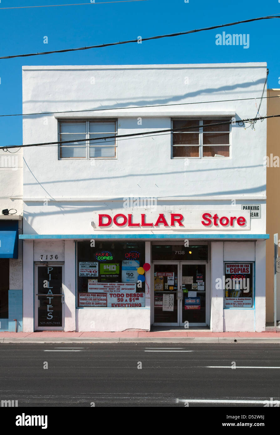 dollar store miami beach Stock Photo Alamy