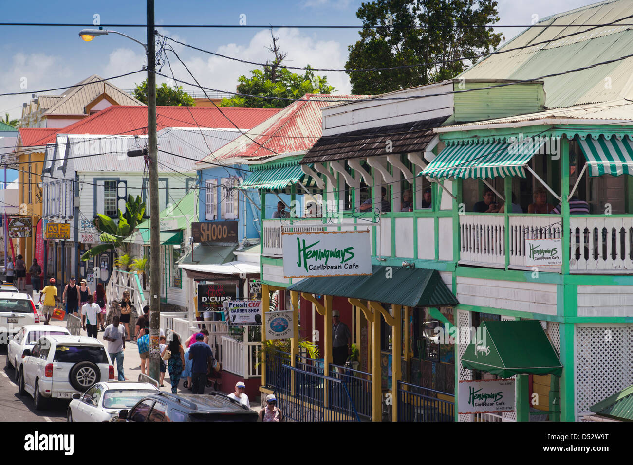 Antigua and Barbuda, Antigua, St. Johns, St. Mary's Street Stock Photo