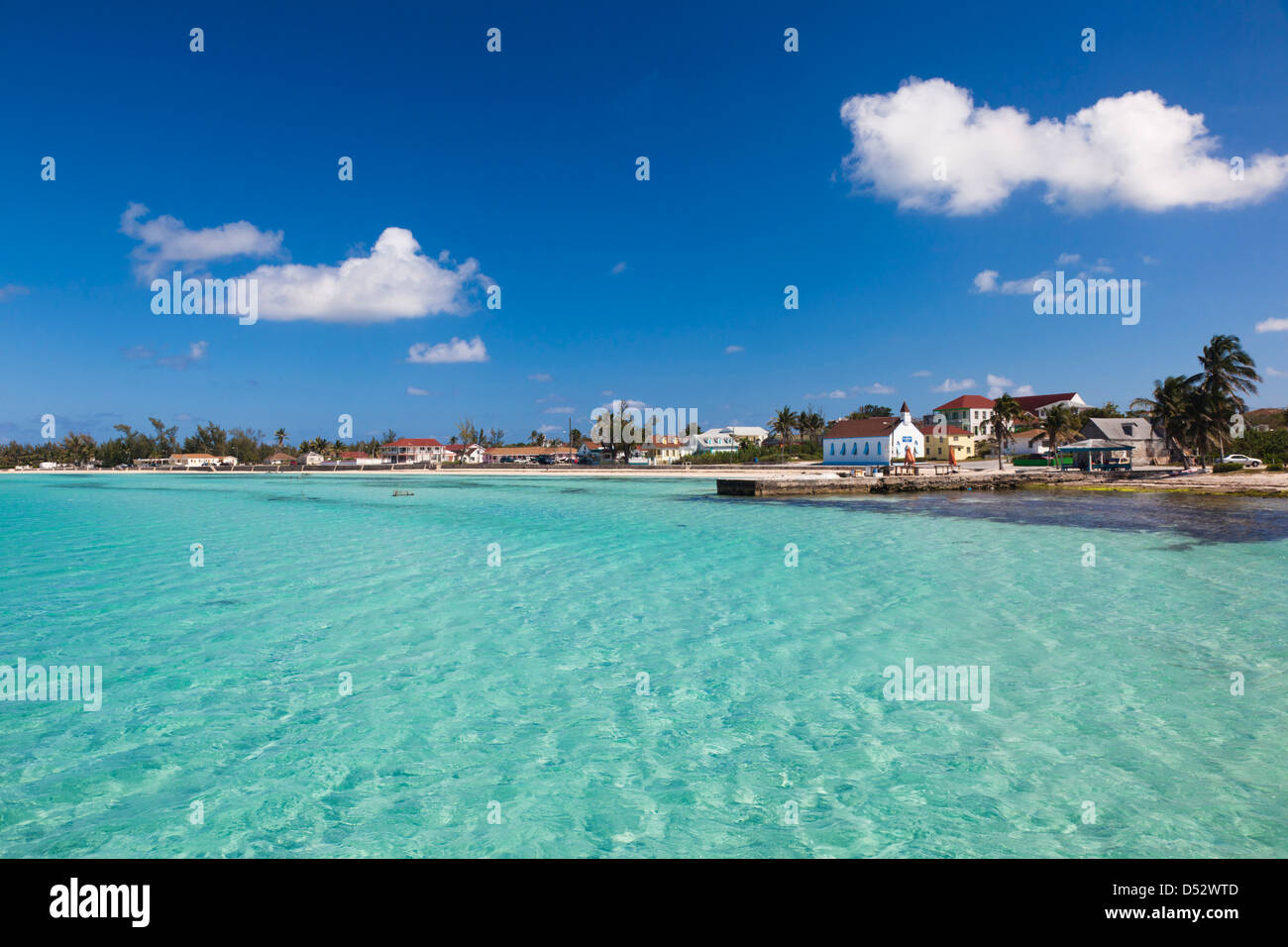 Bahamas, Eleuthera Island, Tarpum Bay, town beach Stock Photo