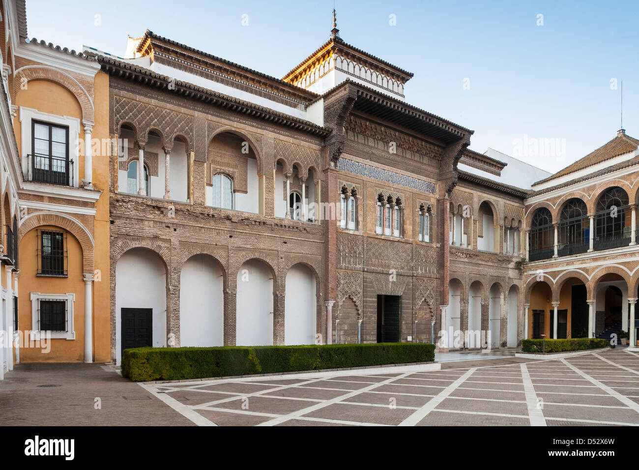 The alcazar, Seville, Moorish Palace, Reales Alcazares, Spain Stock Photo