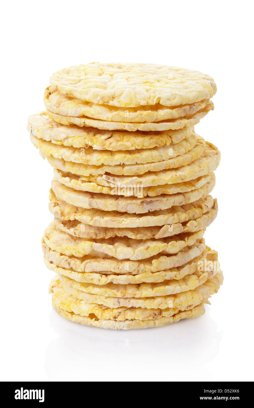 Corn cake stack Stock Photo