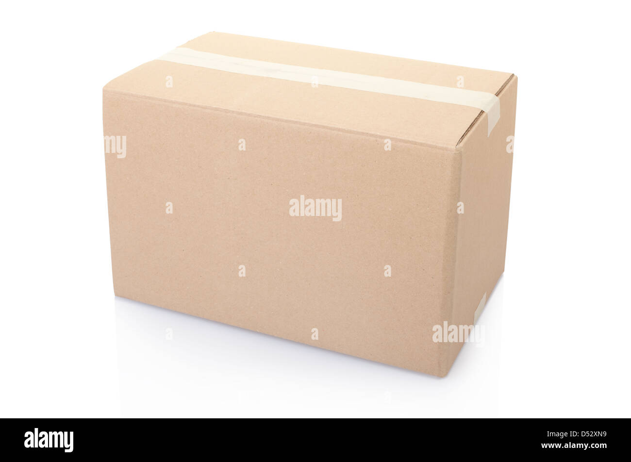 Carboard Box Wclippping Path Stock Photo - Download Image Now