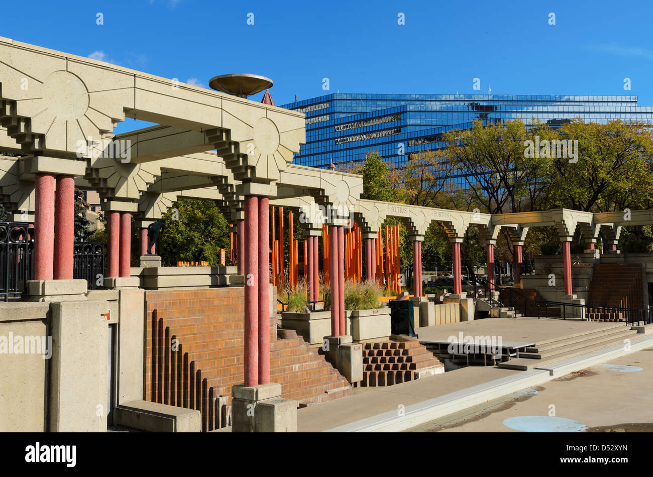 Calgary, Canada October 6th, 2012 Olympic Plaza in the arts district