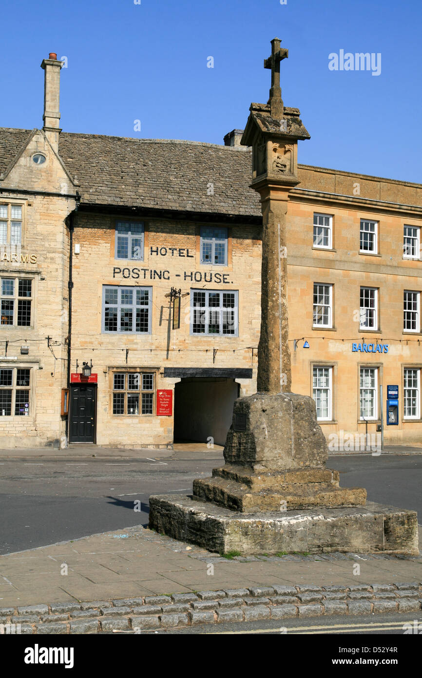 Market Cross Kings Arms Posting House Stow on the Wold. Gloucestershire