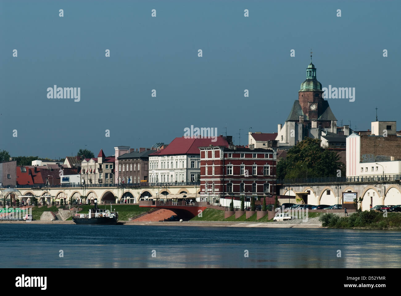 gorzow poland warta river stock photo alamy