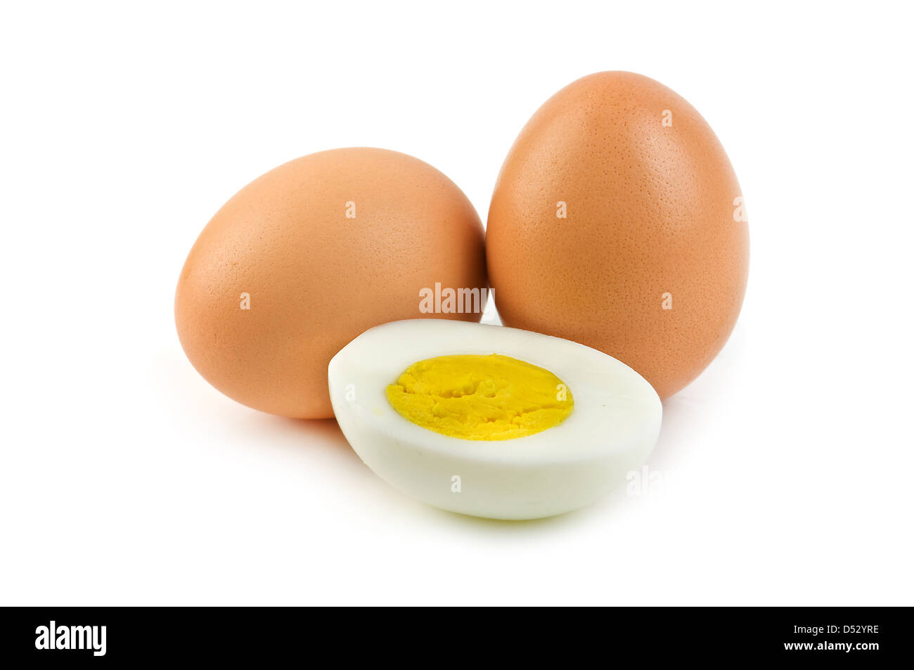 eggs isolated on white background Stock Photo
