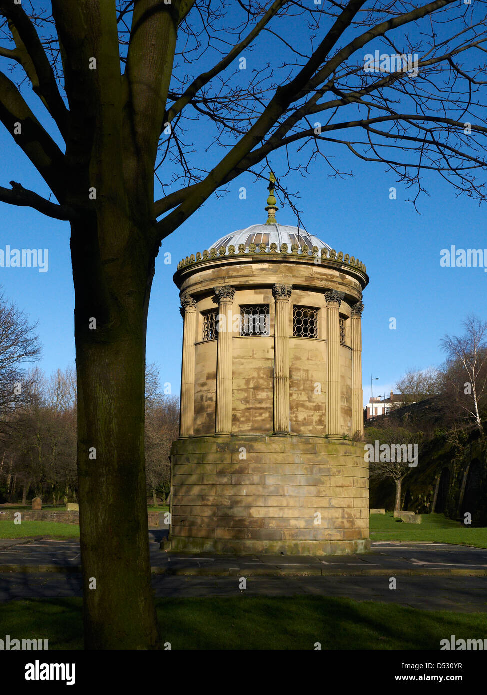 Huskisson monument in St James Gardens Liverpool UK Stock Photo Alamy