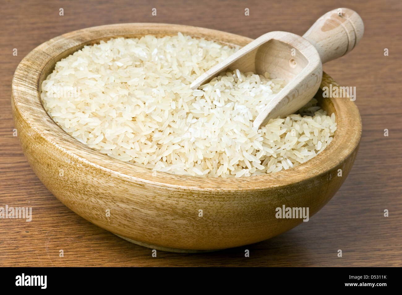 rice in dish close up Stock Photo