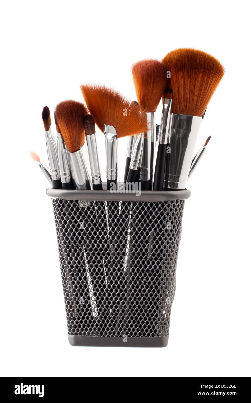 Cosmetic brushes Stock Photo