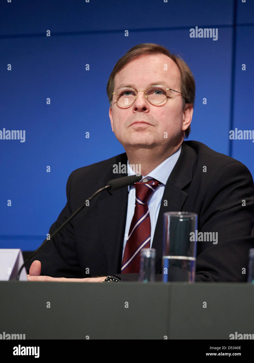 Berlin, Germany. 22nd March 2013. Thomas Rachel pictured at Federal Event on Water Day in Berlin. / Berlin, 22th March, 2013. On the occasion of the World Water Day2013 the German Federal Government invited to the event “Transboundary Water Cooperation - Germany's Credit:  Reynaldo Chaib Paganelli / Alamy Live News Stock Photo