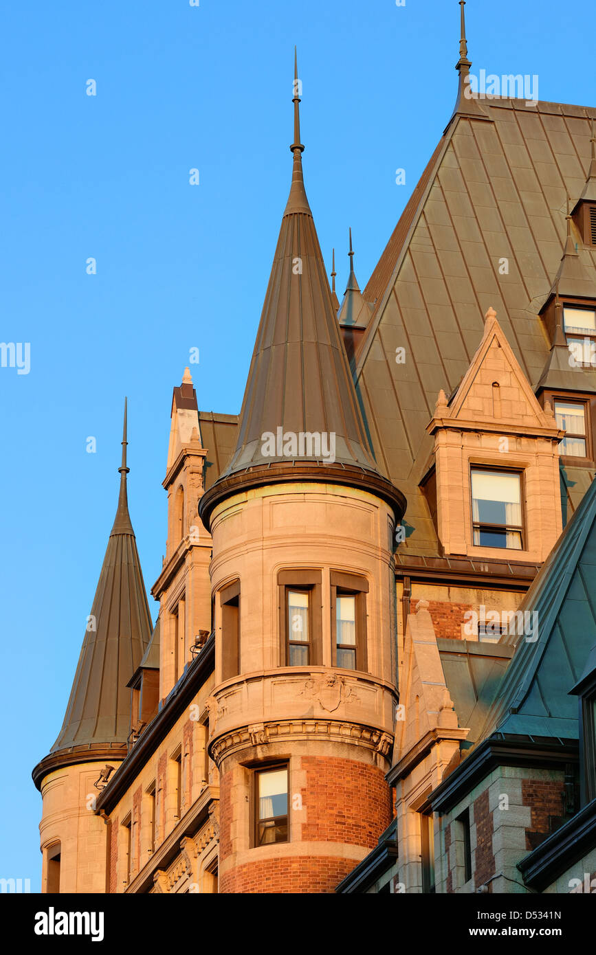 Old roof of architecture in Quebec City Stock Photo Alamy
