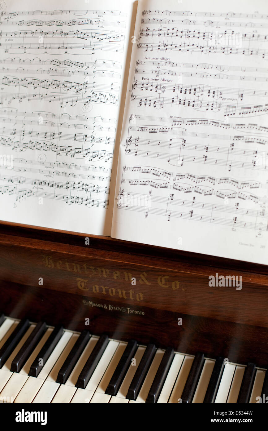 music sheets for a concert Stock Photo