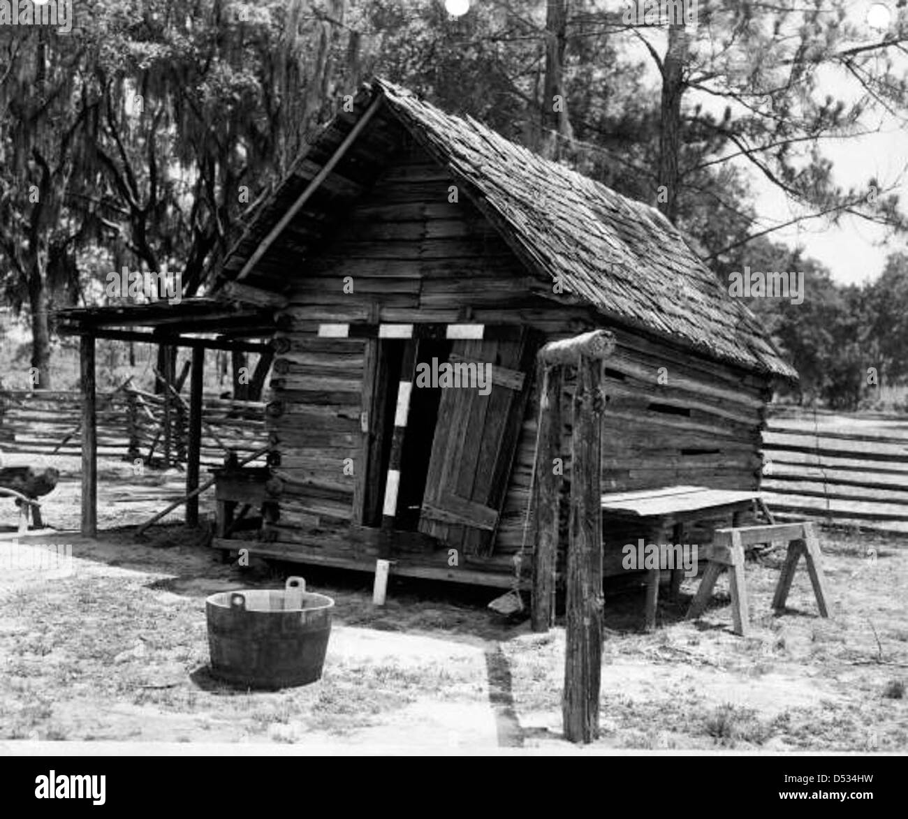Smokehouse on Forrester Place Farm Stock Photo Alamy