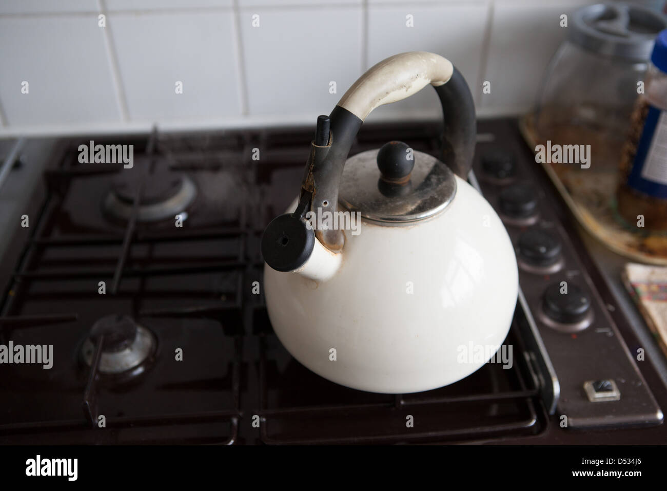 A kettle boiling water Stock Photo Alamy
