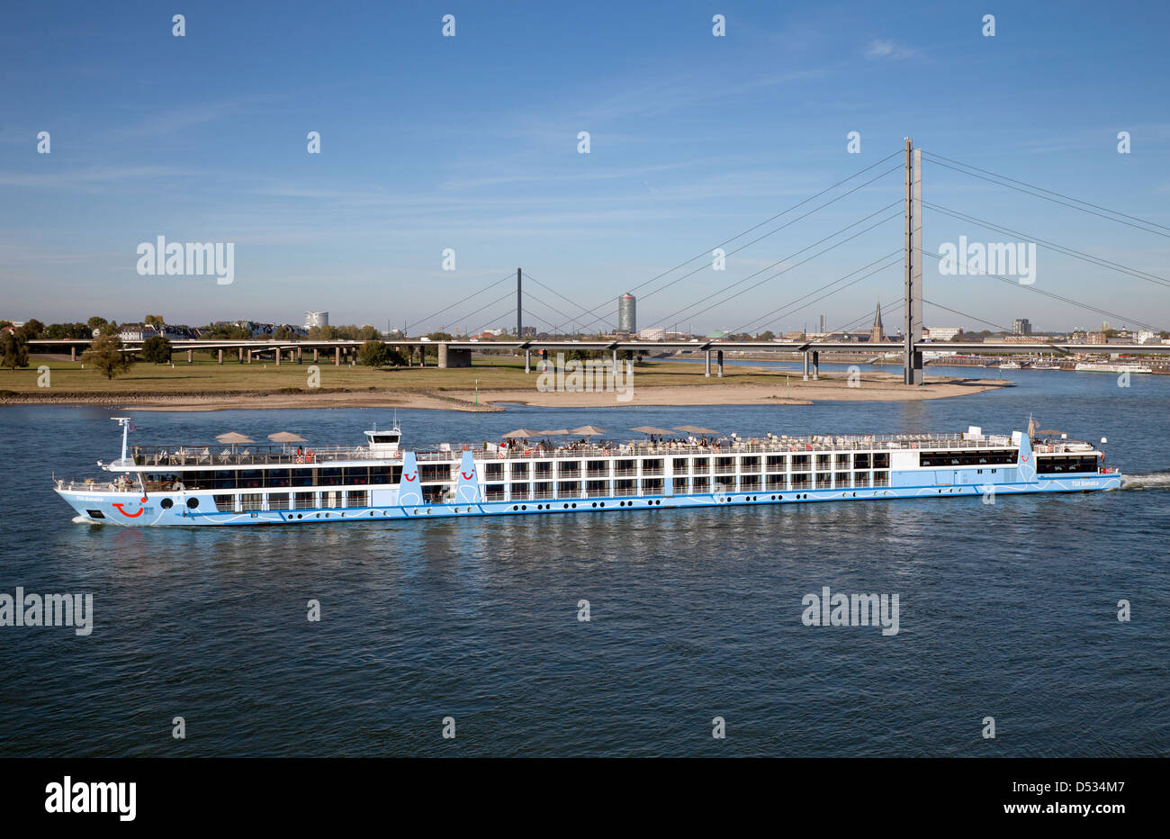 Duesseldorf, Germany, River Cruise Stock Photo