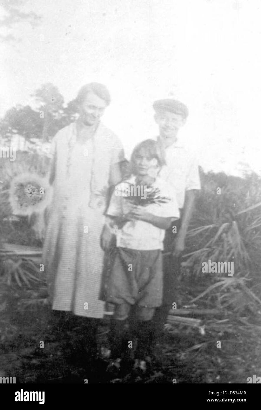 Richard Rickel Rickel family after the 1926 hurricane wrecked their home: Miami ...
