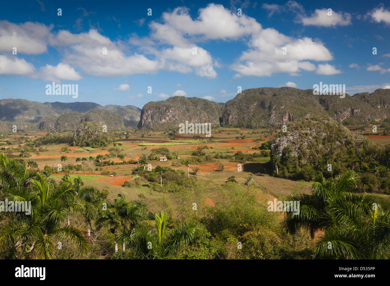 Cuba, Pinar del Rio Province, Vinales, Vinales Valley, elevated view Stock Photo Alamy