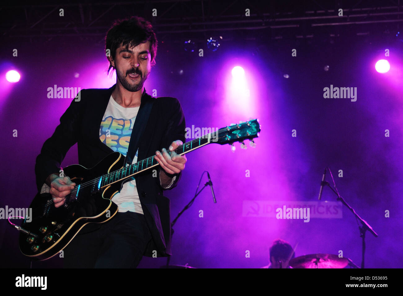 BARCELONA, SPAIN - MAR 6: Idealipsticks band performs at Razzmatazz ...