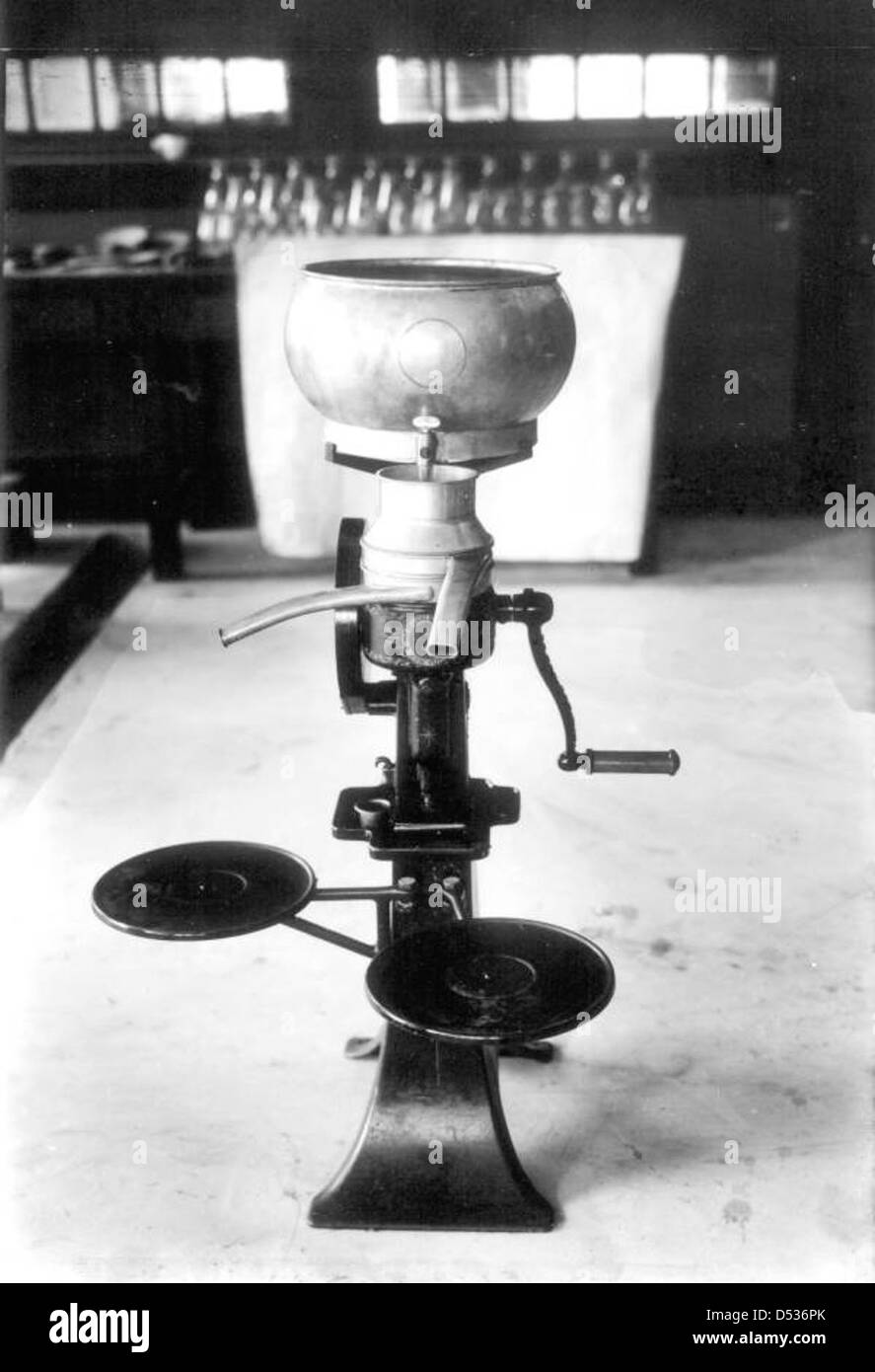 Milk separator in dairy lab of the University of Florida agricultural