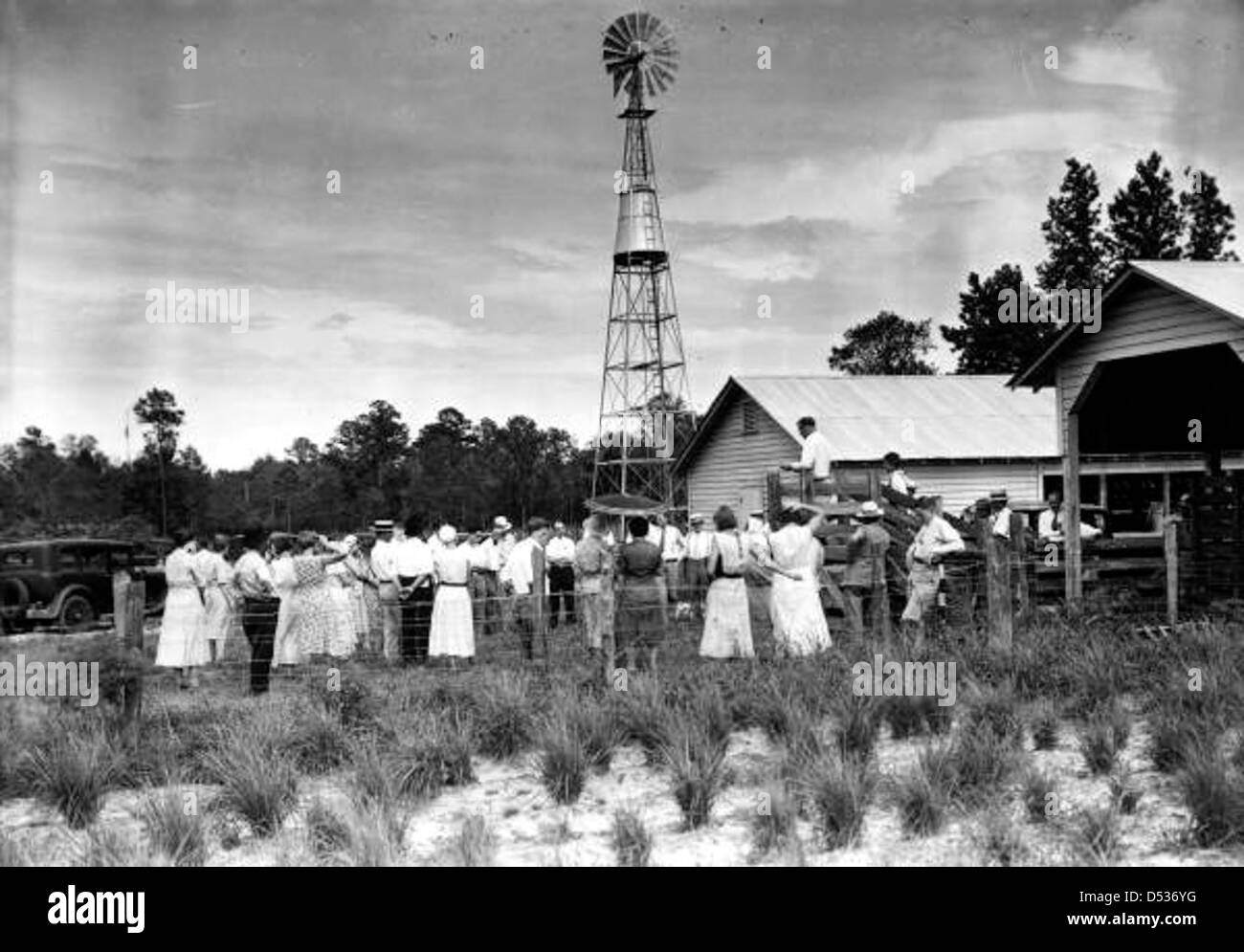 County agent giving an agricultural demonstration Stock Photo Alamy