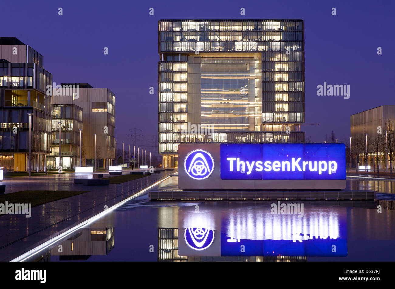 Essen, Germany, ThyssenKrupp headquarters Stock Photo Alamy