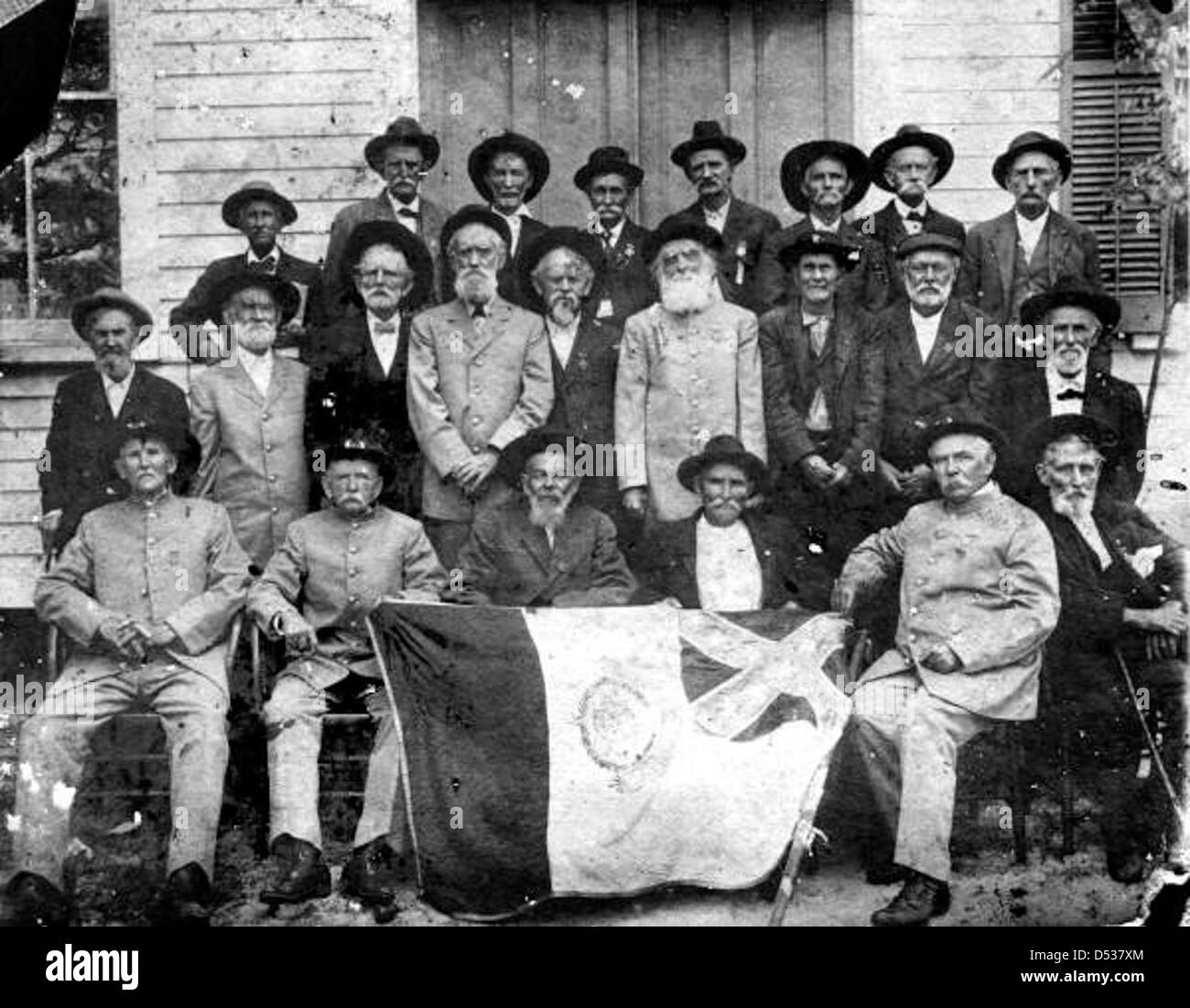 Confederate veterans reunited for group portrait: Crawfordville, Florida Stock Photo