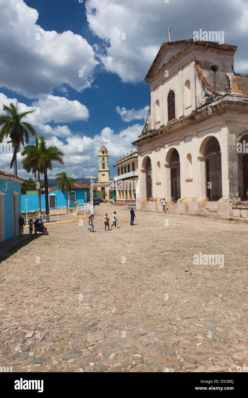 Cuba, Sancti Spiritus Province, Trinidad, Iglesia Parroquial de la Santisima Trinidad, Holy Trinity Church Stock Photo