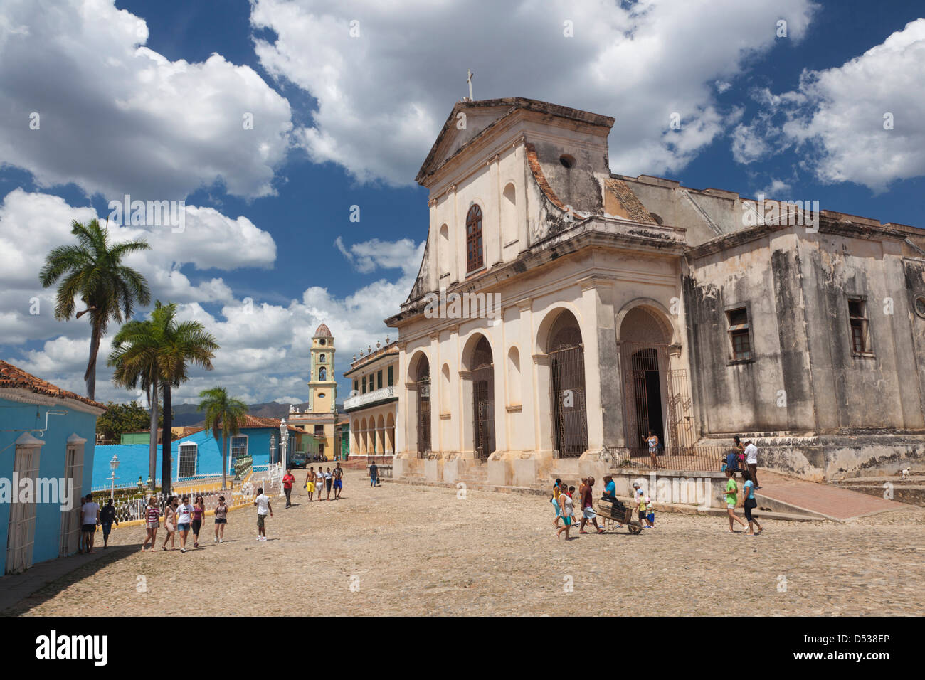 Cuba, Sancti Spiritus Province, Trinidad, Iglesia Parroquial de la Santisima Trinidad, Holy Trinity Church Stock Photo