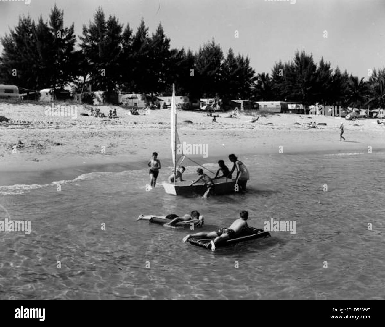Residents at the beach Hollywood, Florida Stock Photo Alamy