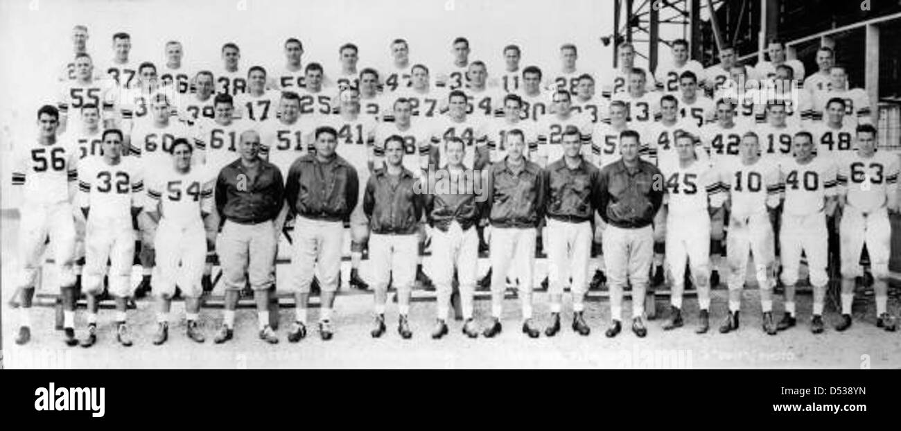 Group portrait of the Florida State University football team: Tallahassee, Florida Stock Photo