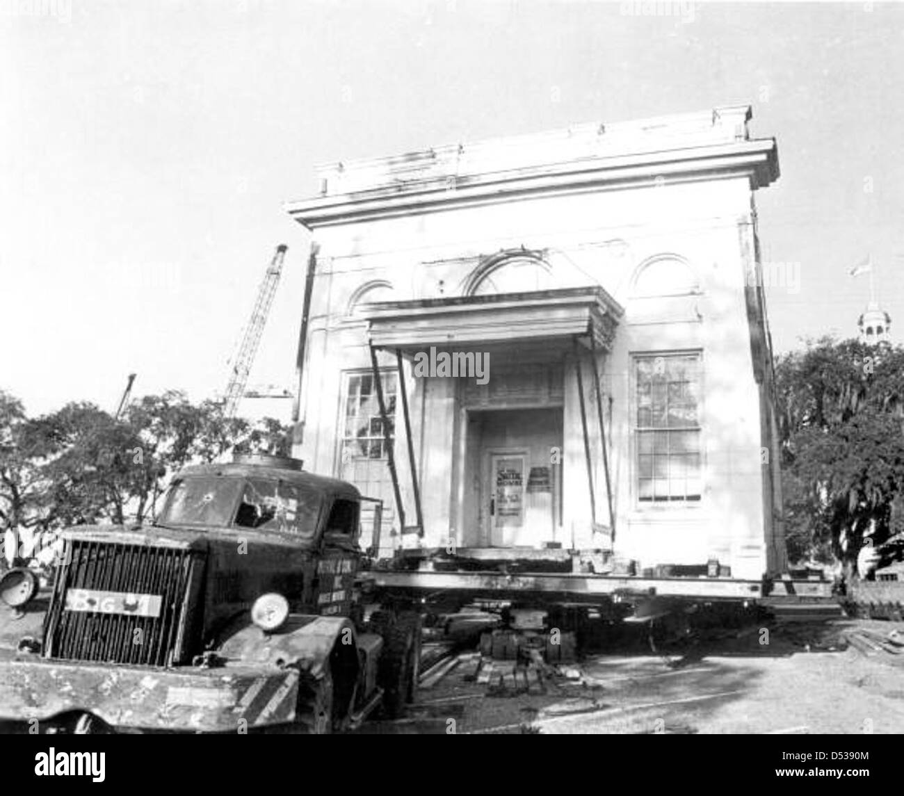 Union Bank Building during move Tallahassee, Florida Stock Photo Alamy