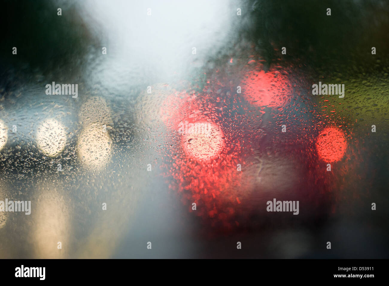 Berlin, Germany, view through a car window in the rain Stock Photo Alamy