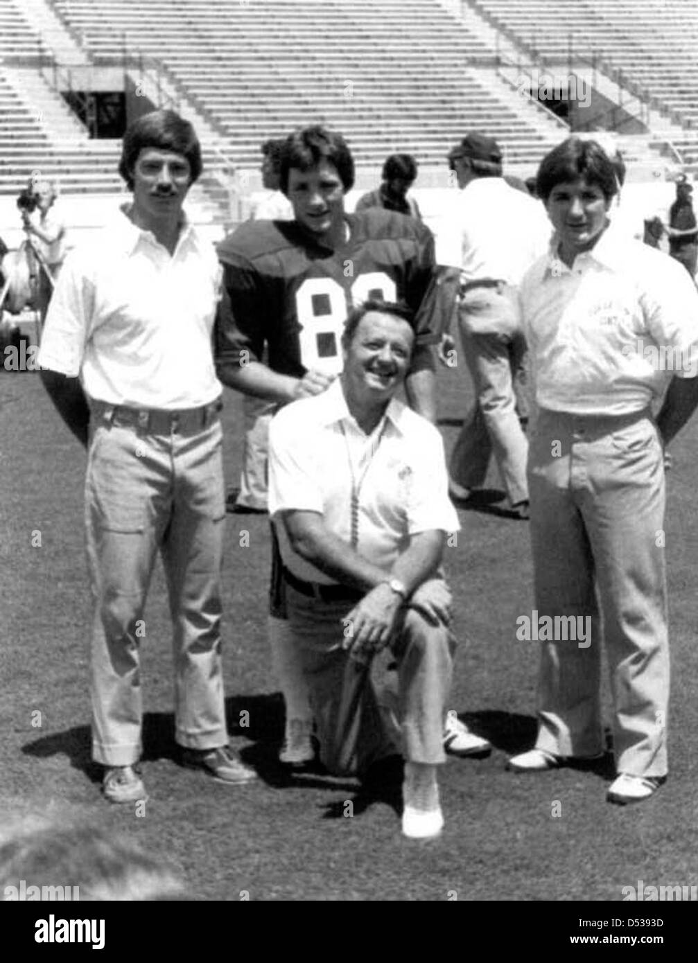 FSU head football coach Bobby Bowden and sons: Tallahassee, Florida Stock Photo