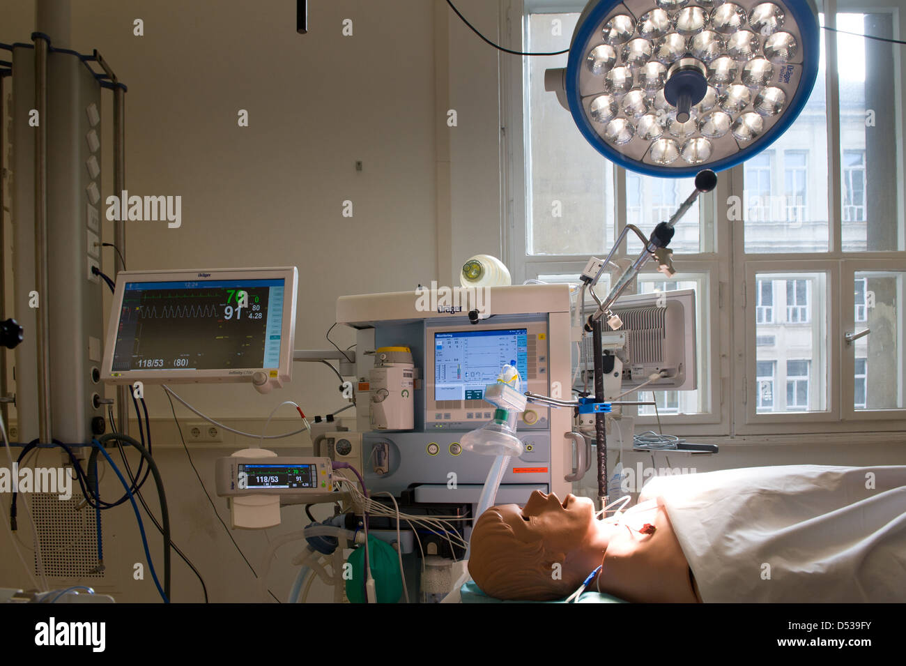 Berlin, Germany, start the training and simulation operating room of the Charite Stock Photo