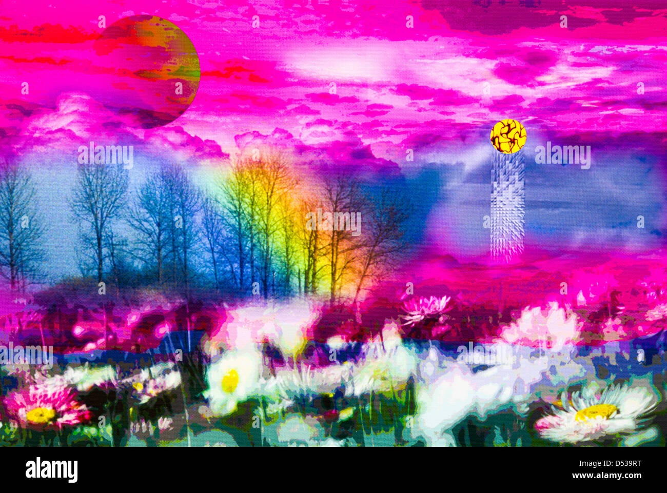 The Spirit of Spring Photoshop Digital Art by Anthony Green Stock Photo