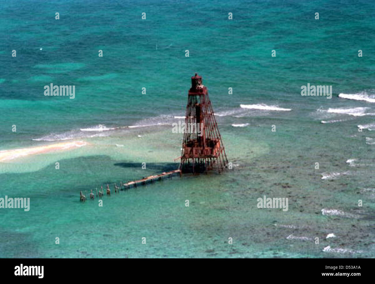 Sand key lighthouse 9 miles southwest of key west stock photo alamy