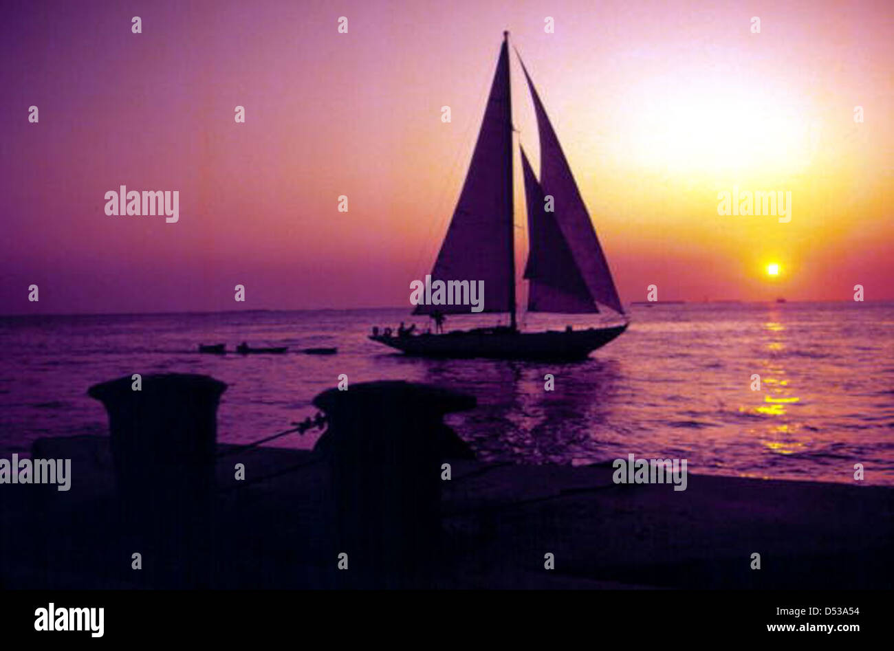 Sailing at Sunset Key West, Florida Stock Photo Alamy