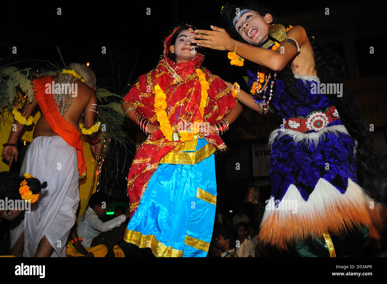 A night of Valmiki Jayanti festival at New Delhi Stock Photo