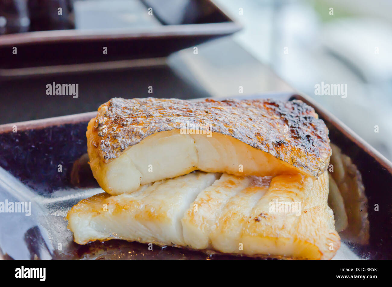 Japanese grilled cod fish ( gindara Stock Photo Alamy