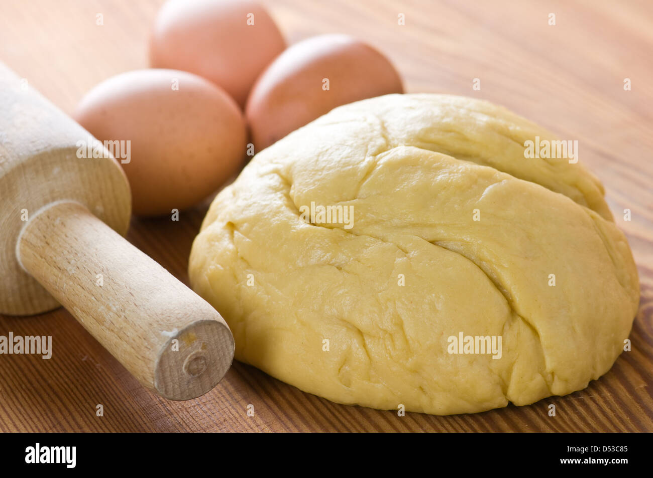dough in hands close up Stock Photo