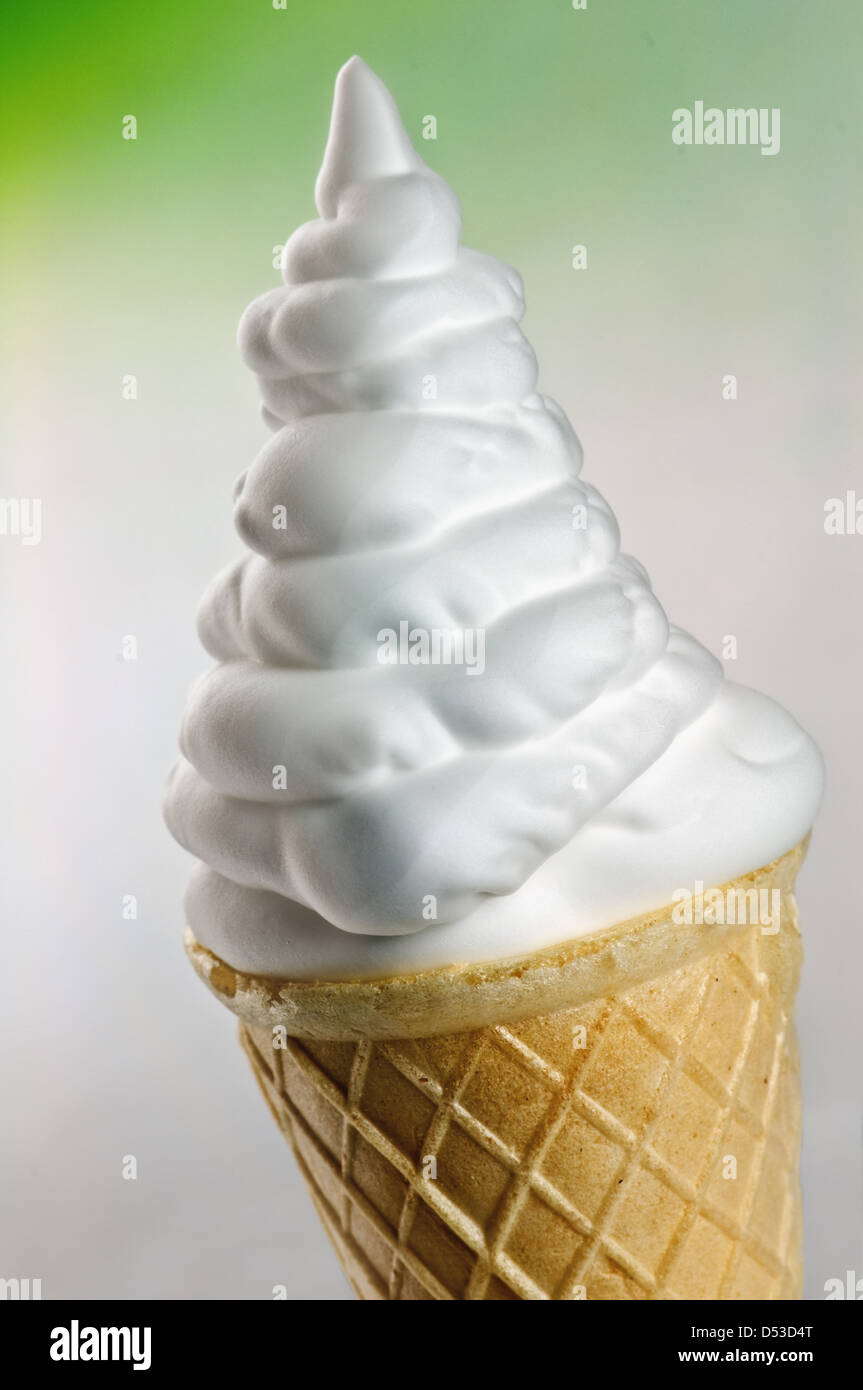 big icecream cone close up Stock Photo