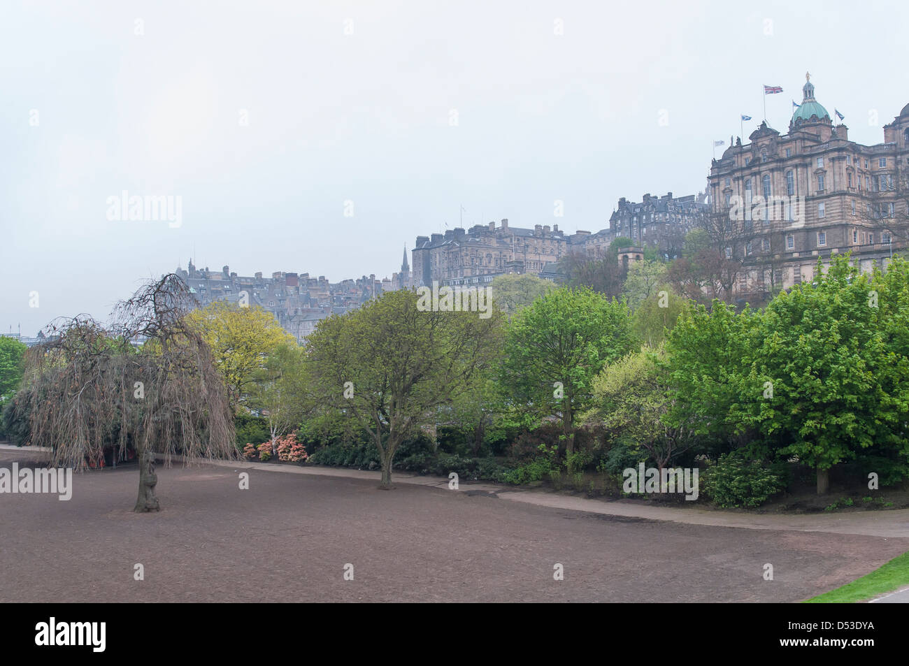 Princes street park in Edinburgh Scotland Stock Photo Alamy